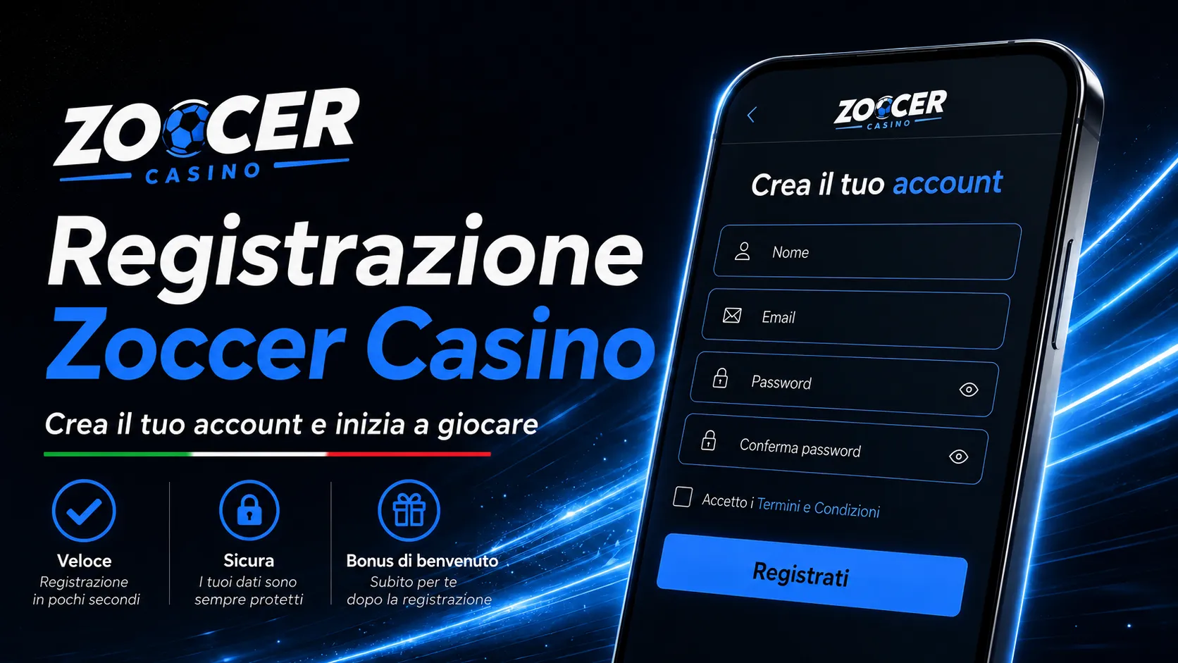 Zoccer Registrazione